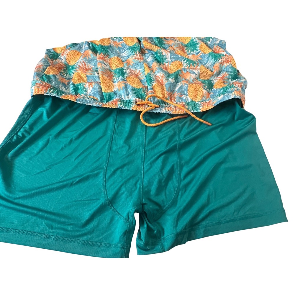 Men's Size XXL Swim Trunks Pineapple Print Drawstring‎ NWT 1of2 - Picture 7 of 8